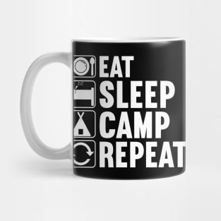 Eat Sleep Camp Repeat Mug